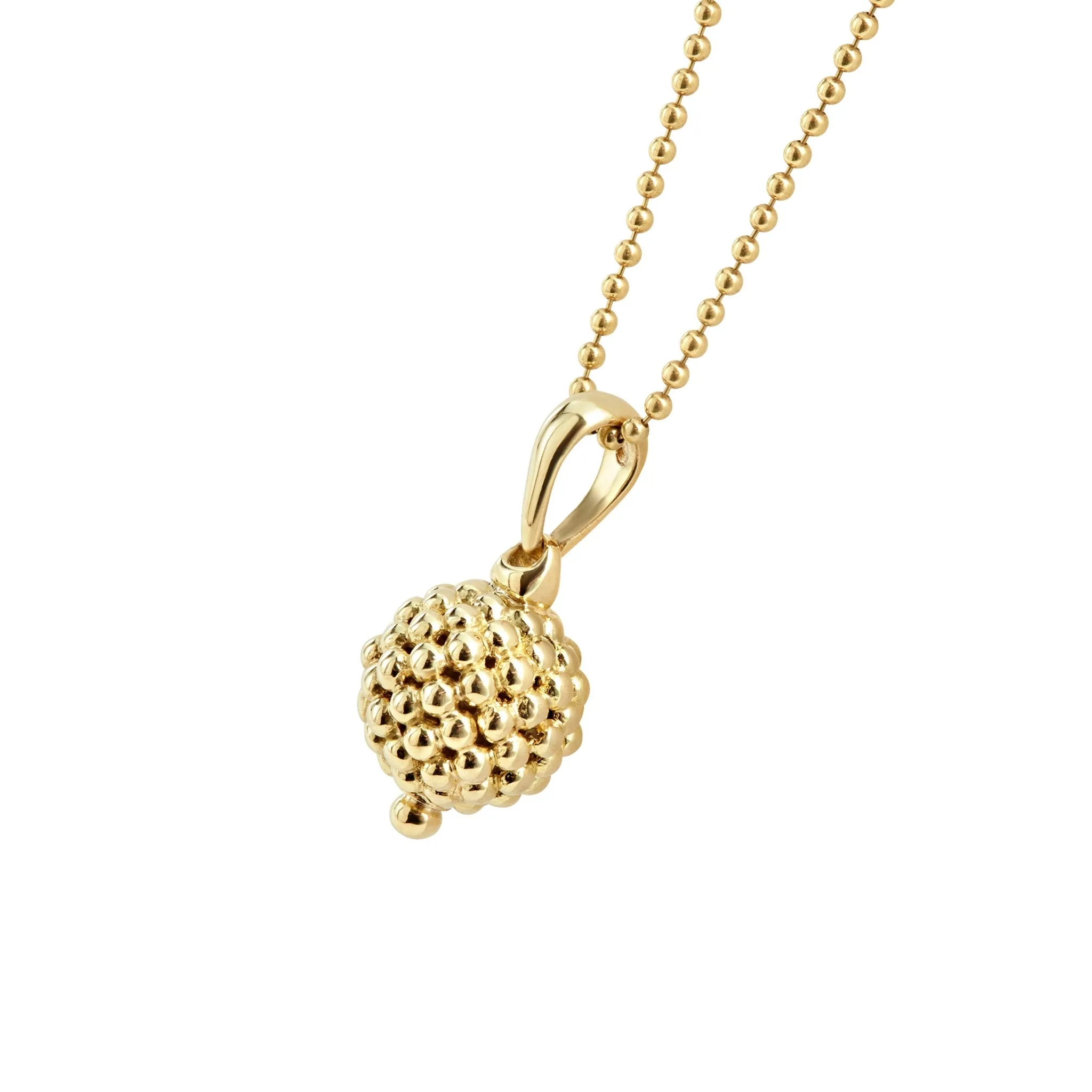 Caviar Gold 18K Gold Caviar Beaded Pendant Necklace sold by LAGOS product image thumbnail 5