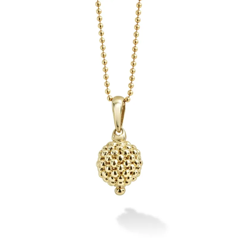 Caviar Gold 18K Gold Caviar Beaded Pendant Necklace sold by LAGOS