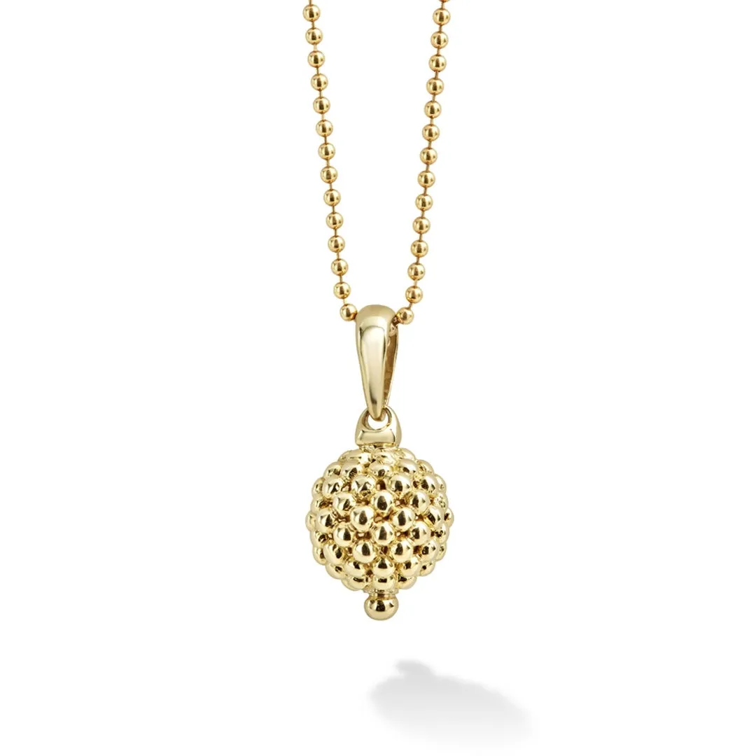 Caviar Gold 18K Gold Caviar Beaded Pendant Necklace sold by LAGOS