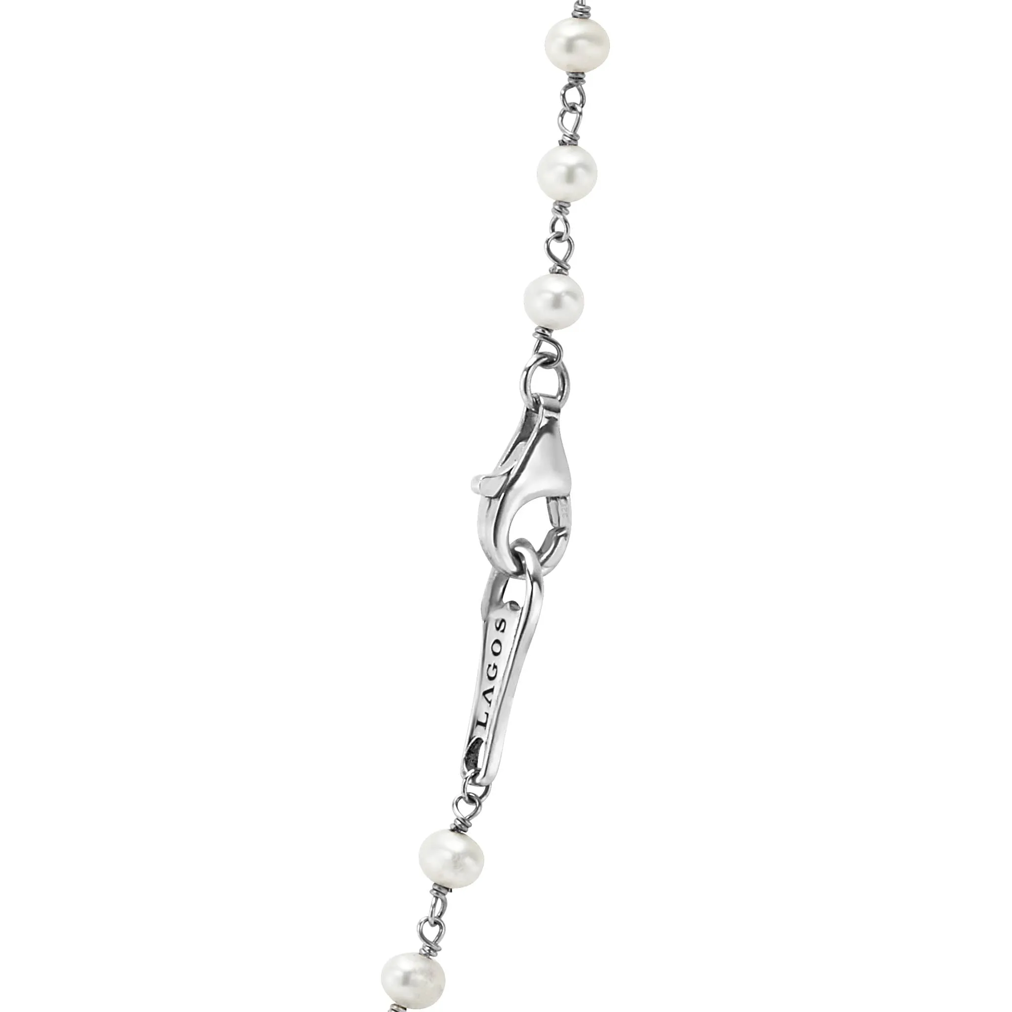Luna Pearl Tassel Pendant Necklace sold by LAGOS product image thumbnail 5