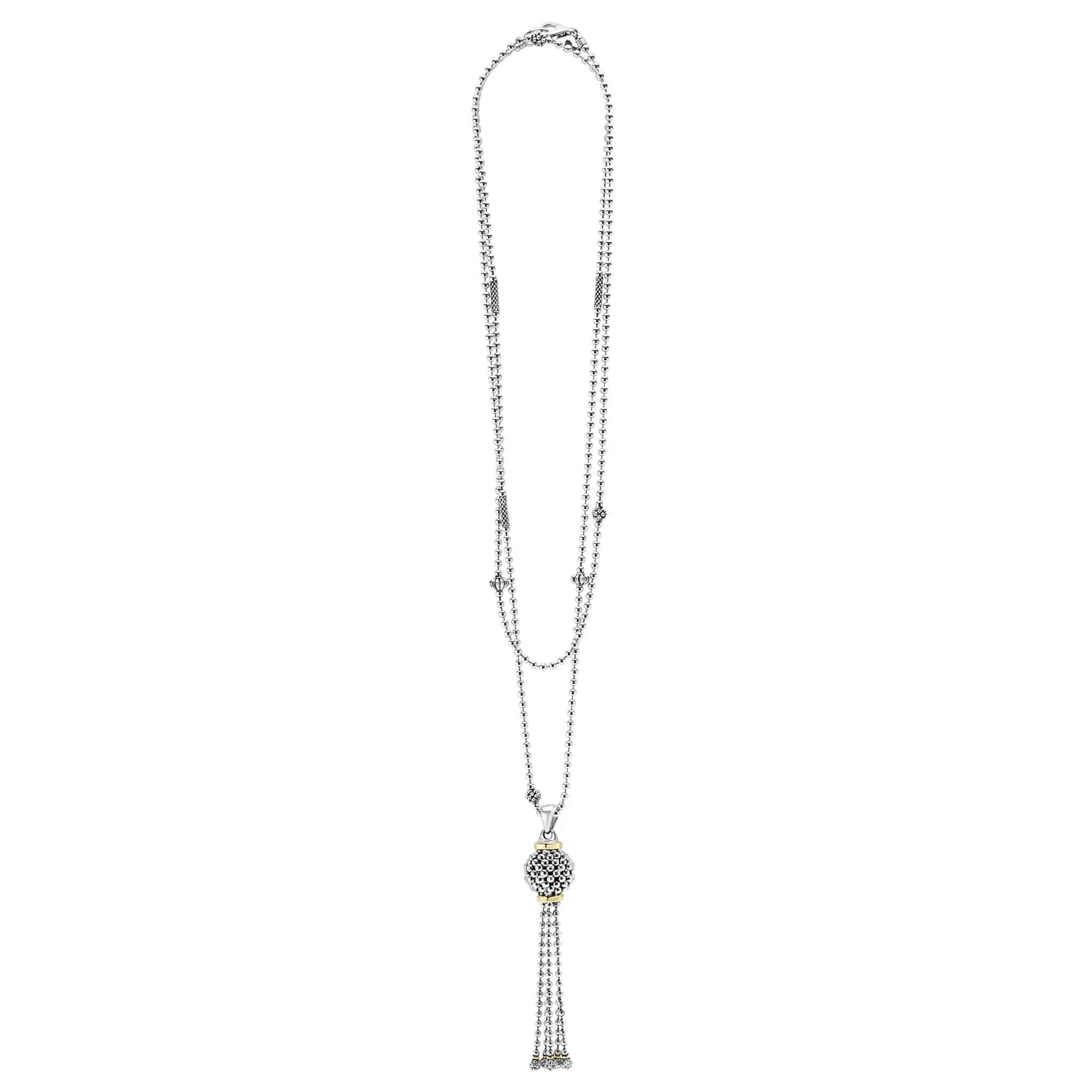Signature Caviar Tassel Pendant Necklace sold by LAGOS product image thumbnail 3
