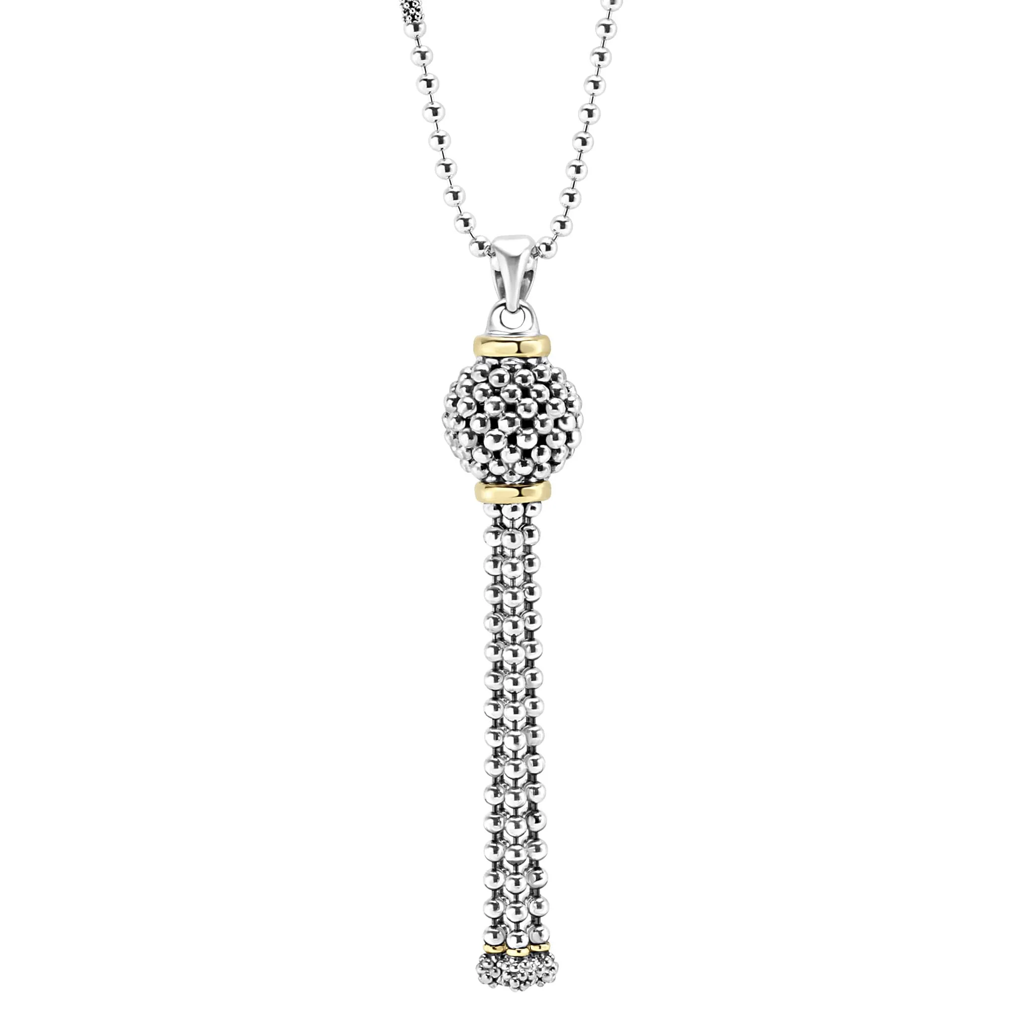Signature Caviar Tassel Pendant Necklace sold by LAGOS