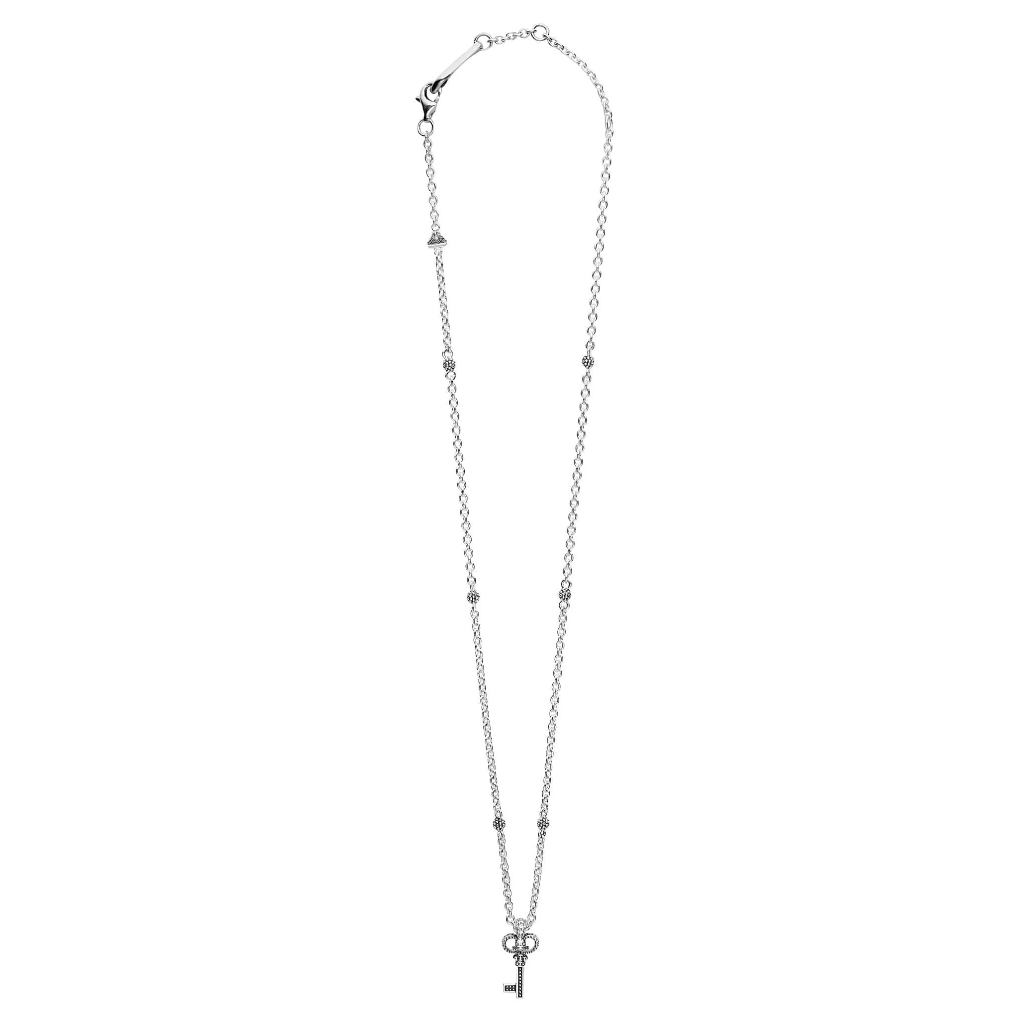 Beloved Caviar Key Diamond Pendant Necklace sold by LAGOS product image thumbnail 3