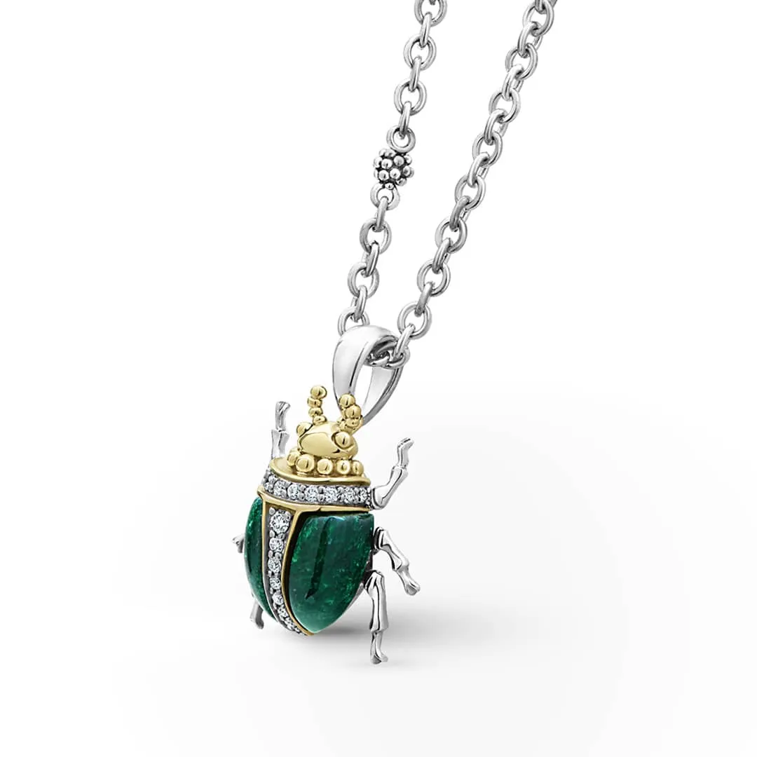 Rare Wonders Jade Beetle Diamond Pendant Necklace sold by LAGOS product image thumbnail 4