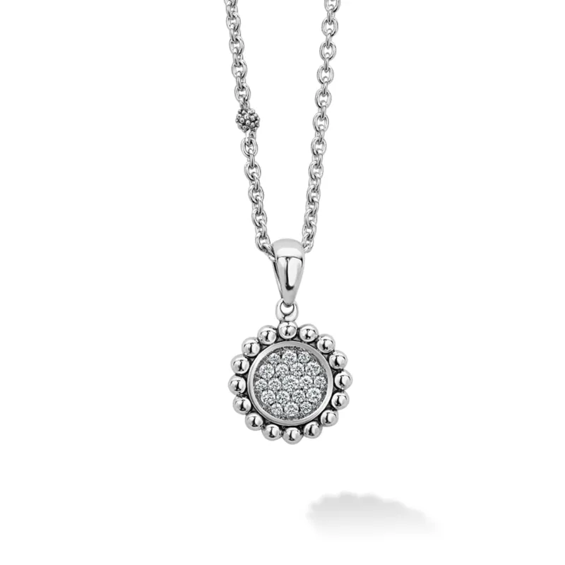 Caviar Spark Diamond Pendant Necklace sold by LAGOS