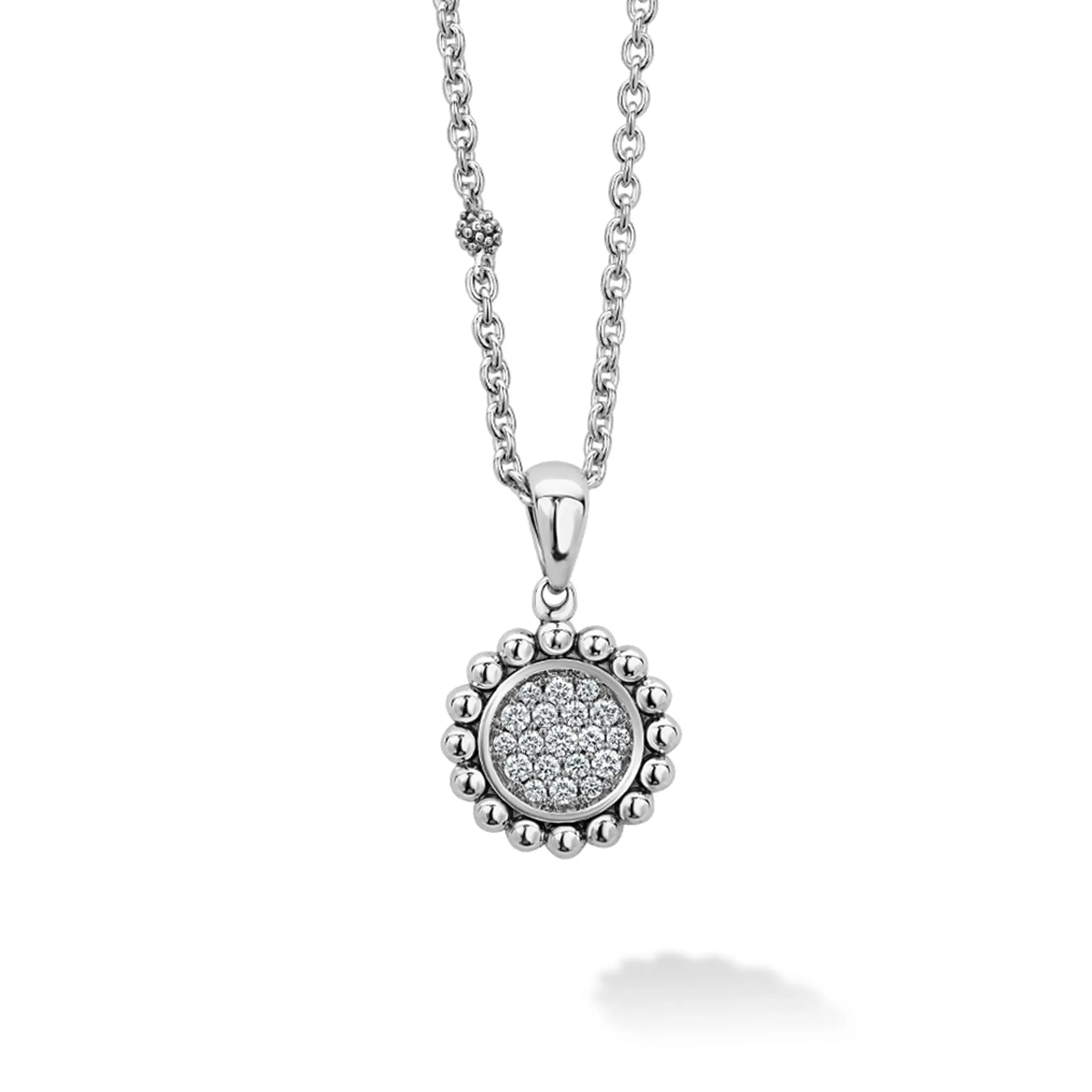 Caviar Spark Diamond Pendant Necklace sold by LAGOS