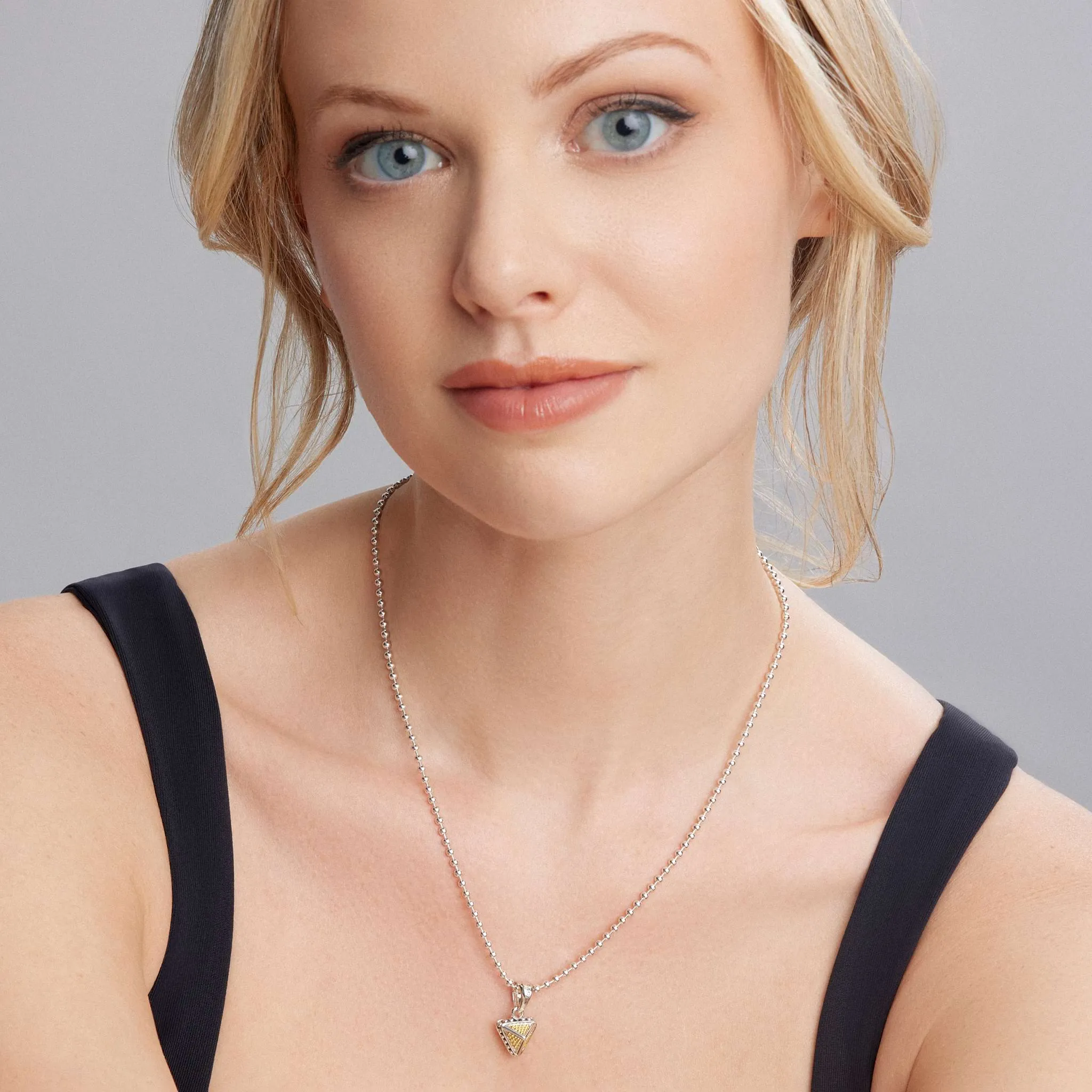 KSL Caviar Pyramid Pendant Necklace sold by LAGOS product image thumbnail 2