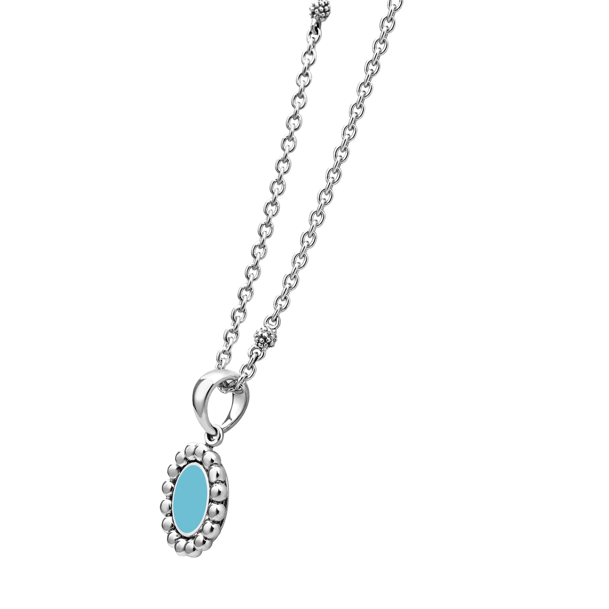 Maya Small Ceramic Circle Pendant Necklace sold by LAGOS product image thumbnail 5