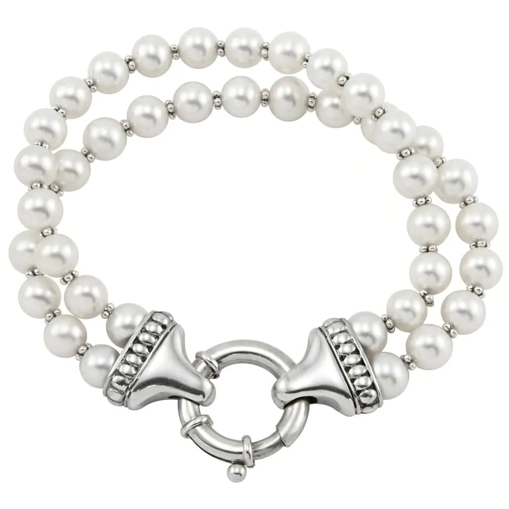 Signature Caviar Two-Tone Pearl Bracelet Gift Set sold by LAGOS product image thumbnail 4