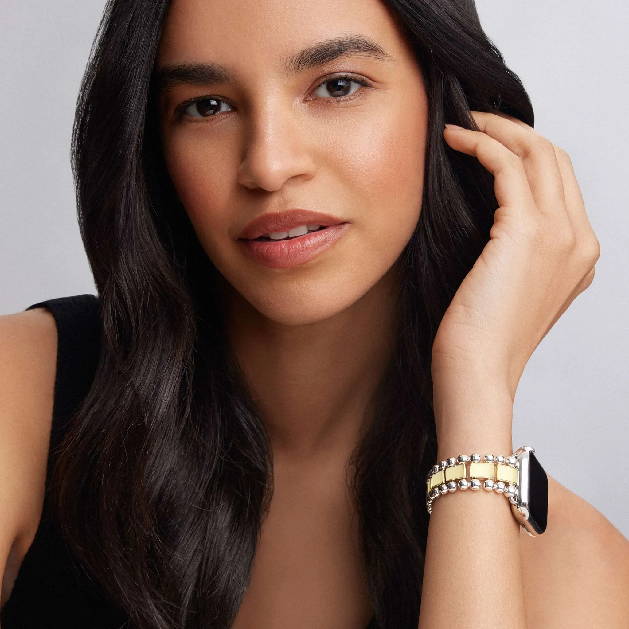 Smart Caviar 18K Gold and Sterling Silver Watch Bracelet-38-45mm sold by LAGOS product image thumbnail 2