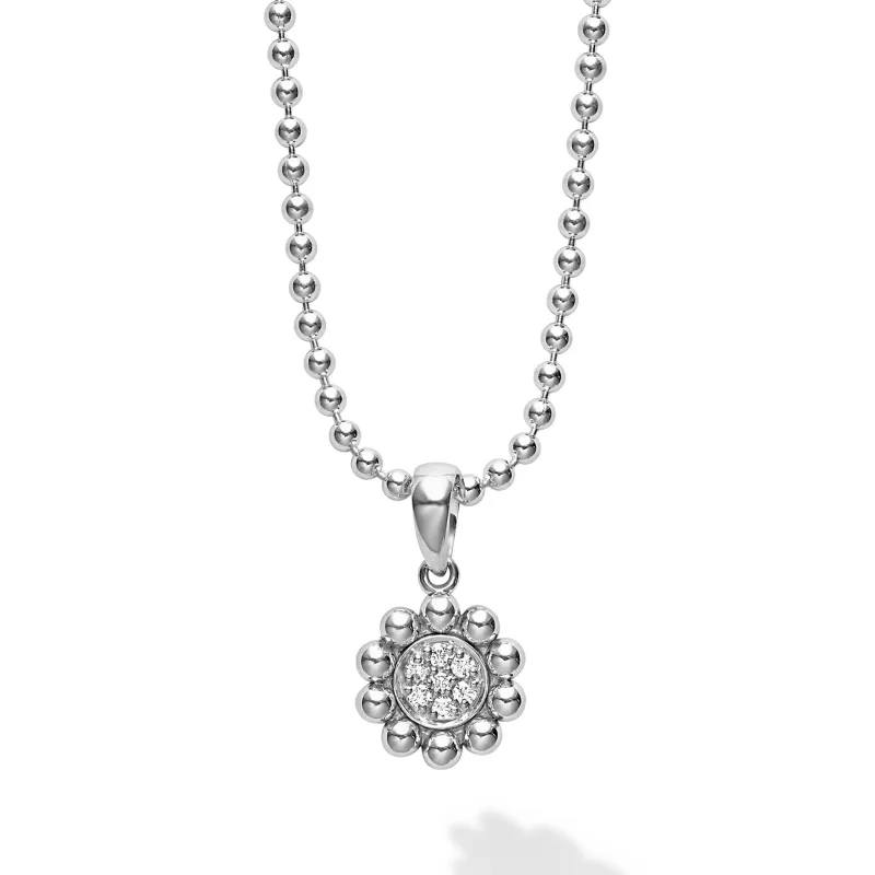 Caviar Spark Diamond Pendant Necklace sold by LAGOS