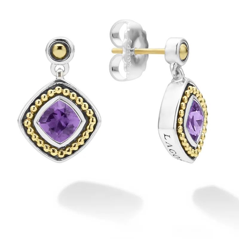 Rittenhouse Amethyst Drop Earrings sold by LAGOS