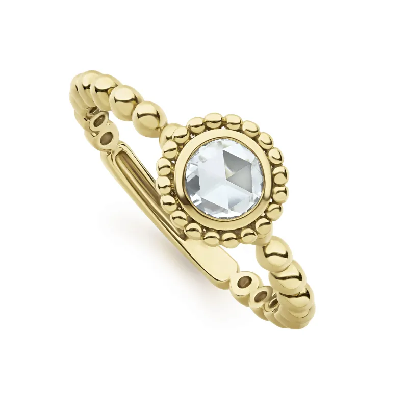 Covet Large Rose Cut Diamond Ring sold by LAGOS