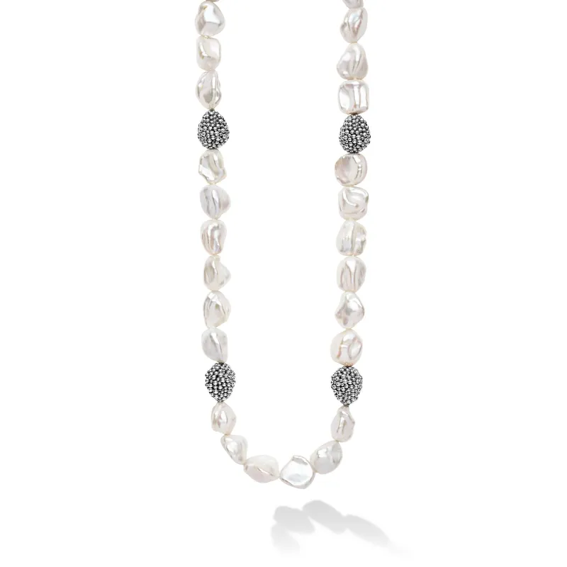 Luna Keshi Pearl Necklace | 18 inch sold by LAGOS