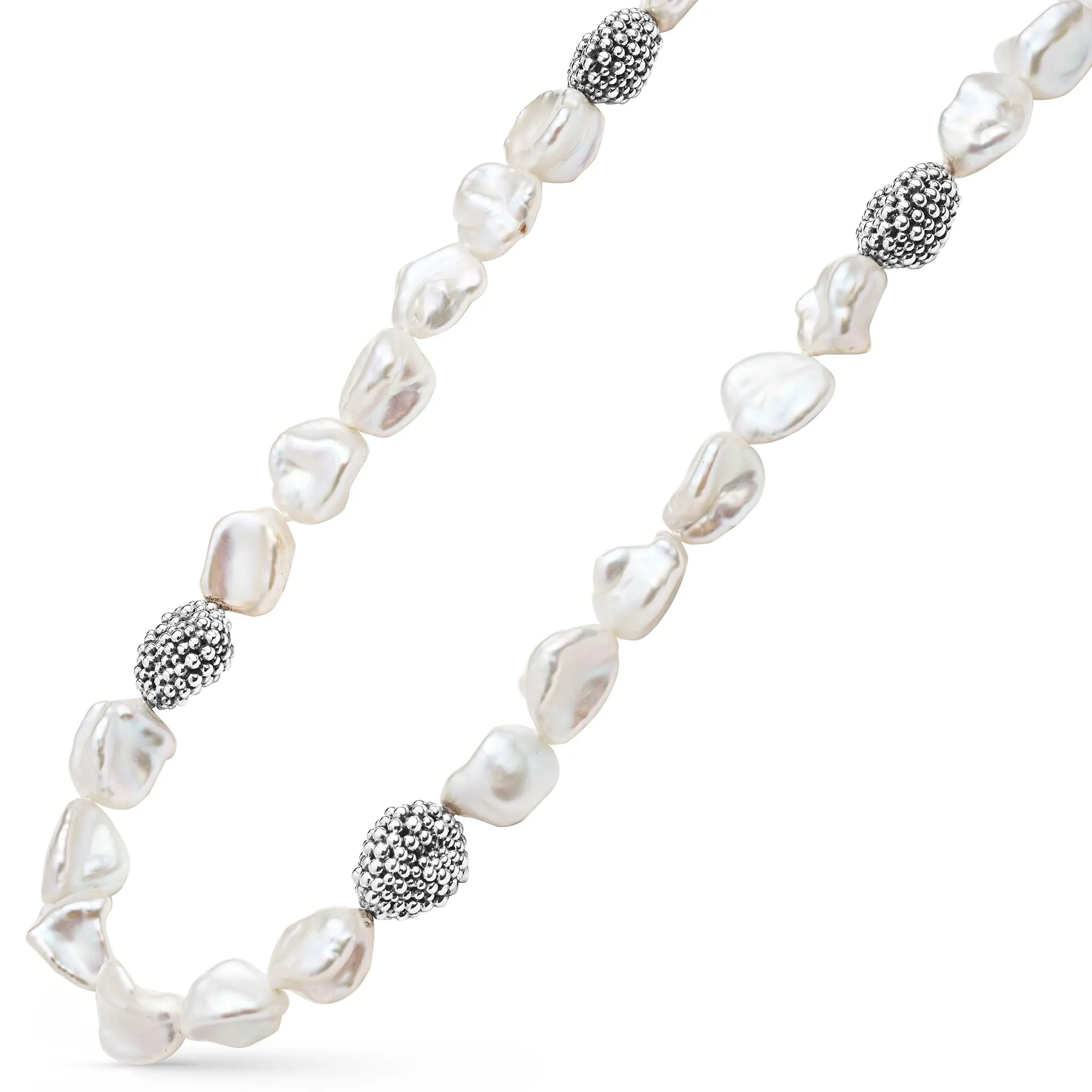 Luna Keshi Pearl Necklace | 18 inch sold by LAGOS product image thumbnail 4