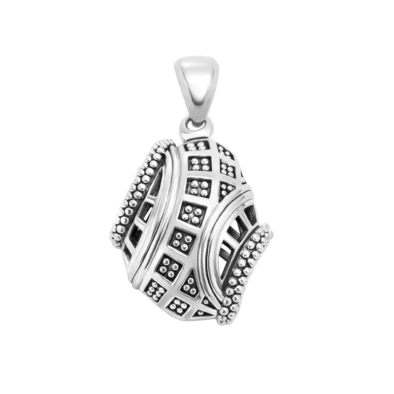 Keep Memory Alive Caviar Sculpture Pendant sold by LAGOS