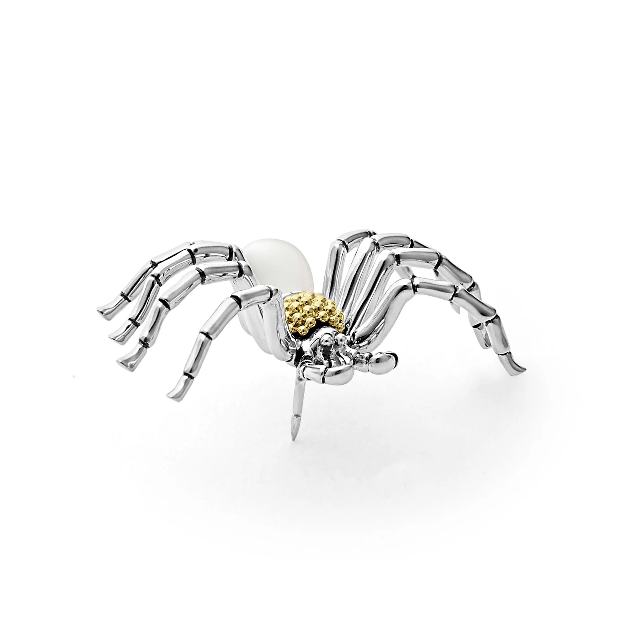 Rare Wonders Two Tone Pearl Spider Pin sold by LAGOS product image thumbnail 5