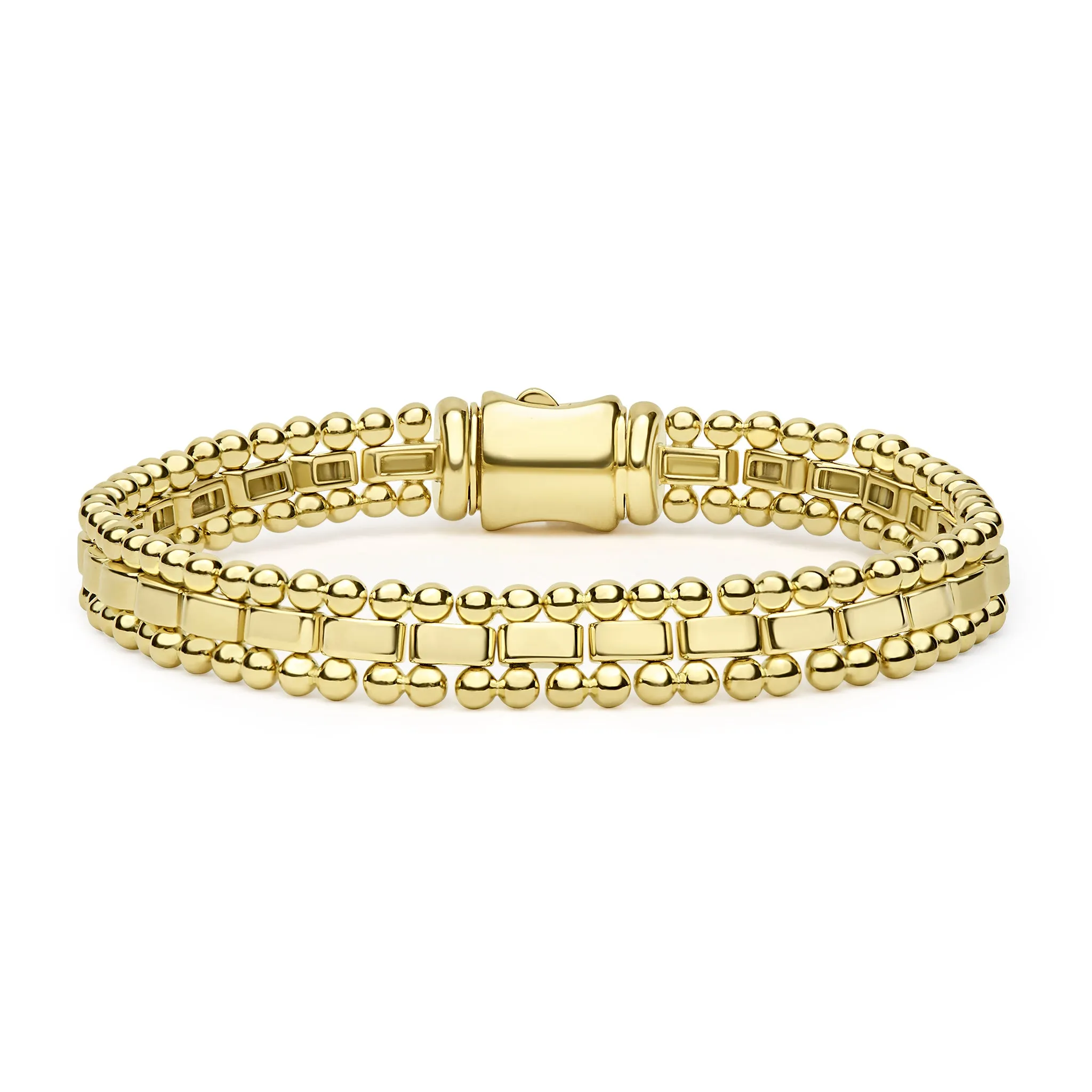 Caviar Spark 18K Gold Link Bracelet sold by LAGOS