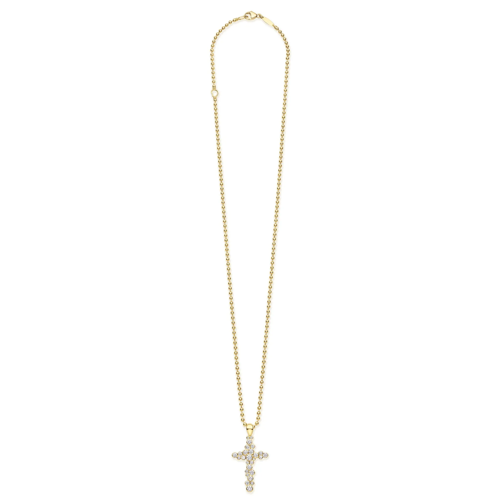 Fizz 18K Gold Diamond Cross Pendant Necklace (Studio) sold by LAGOS product image thumbnail 3