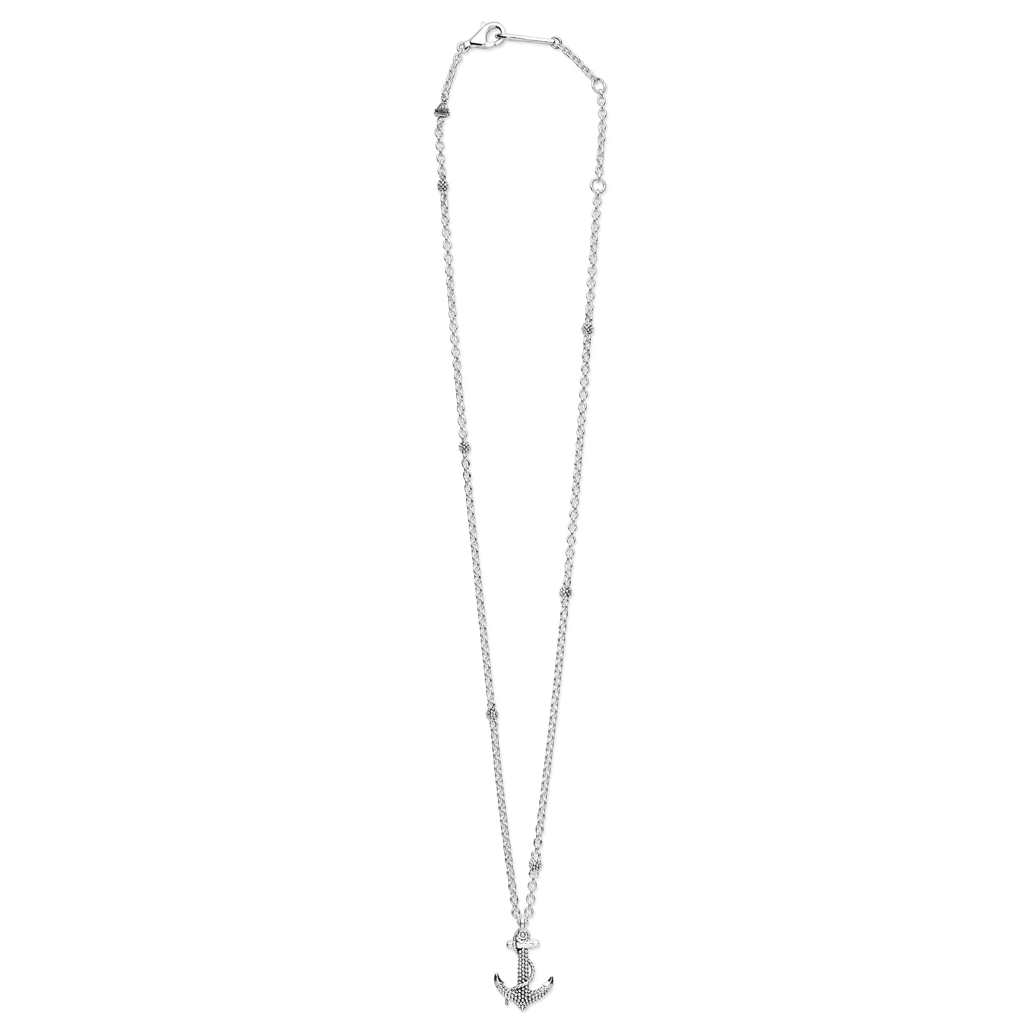 Rare Wonders Sterling Silver Mini Anchor Pendant Necklace sold by LAGOS product image thumbnail 2