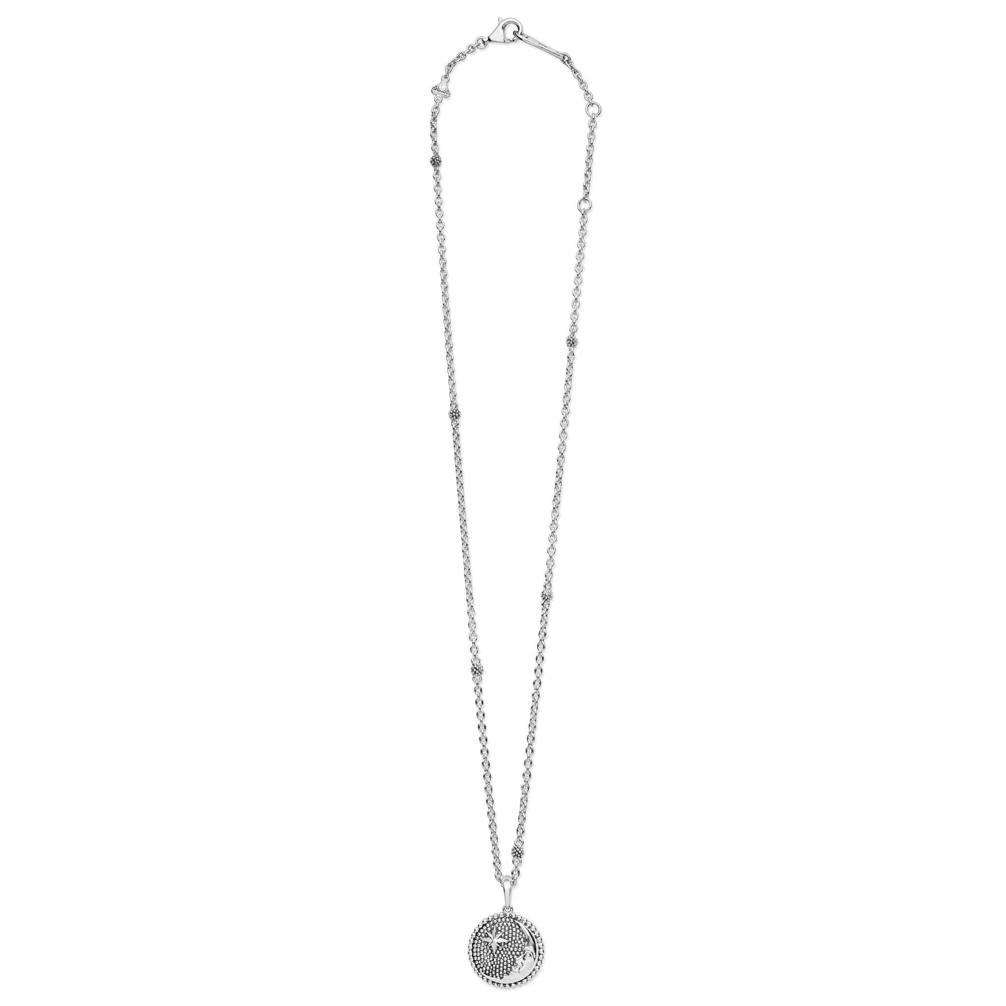 Rare Wonders Sterling Silver Moon & Star Pendant Necklace sold by LAGOS product image thumbnail 2