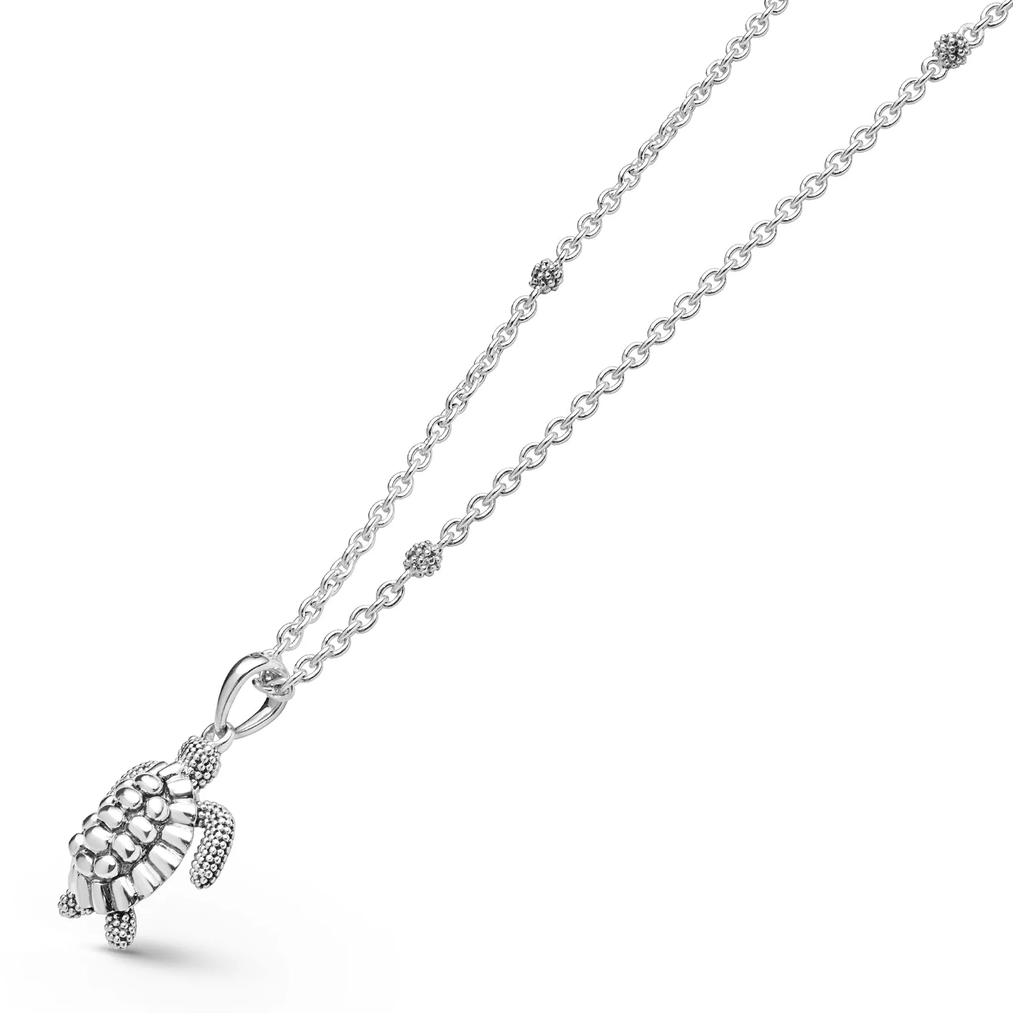Rare Wonders Sterling Silver Mini Sea Turtle Pendant Necklace sold by LAGOS product image thumbnail 3