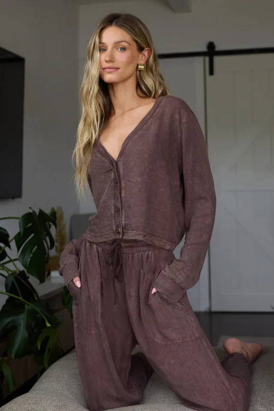 SPENCER TWILL CROP CARDI - FINAL SALE made by LAmade