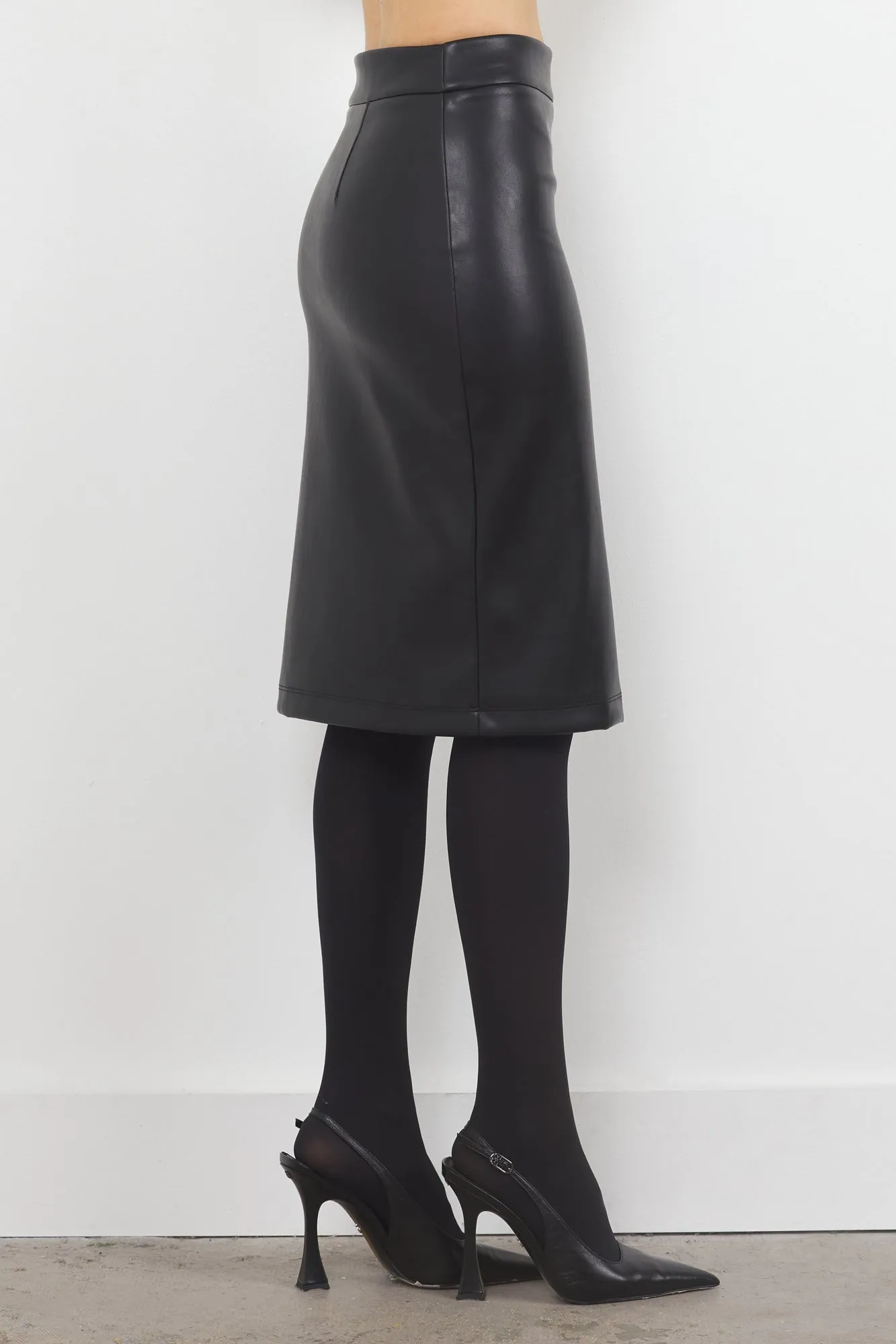 BETHANY VEGAN LEATHER SKIRT - FINAL SALE sold by LAmade product image thumbnail 3