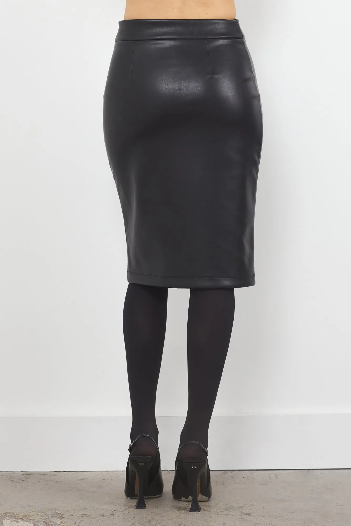BETHANY VEGAN LEATHER SKIRT - FINAL SALE sold by LAmade product image thumbnail 4
