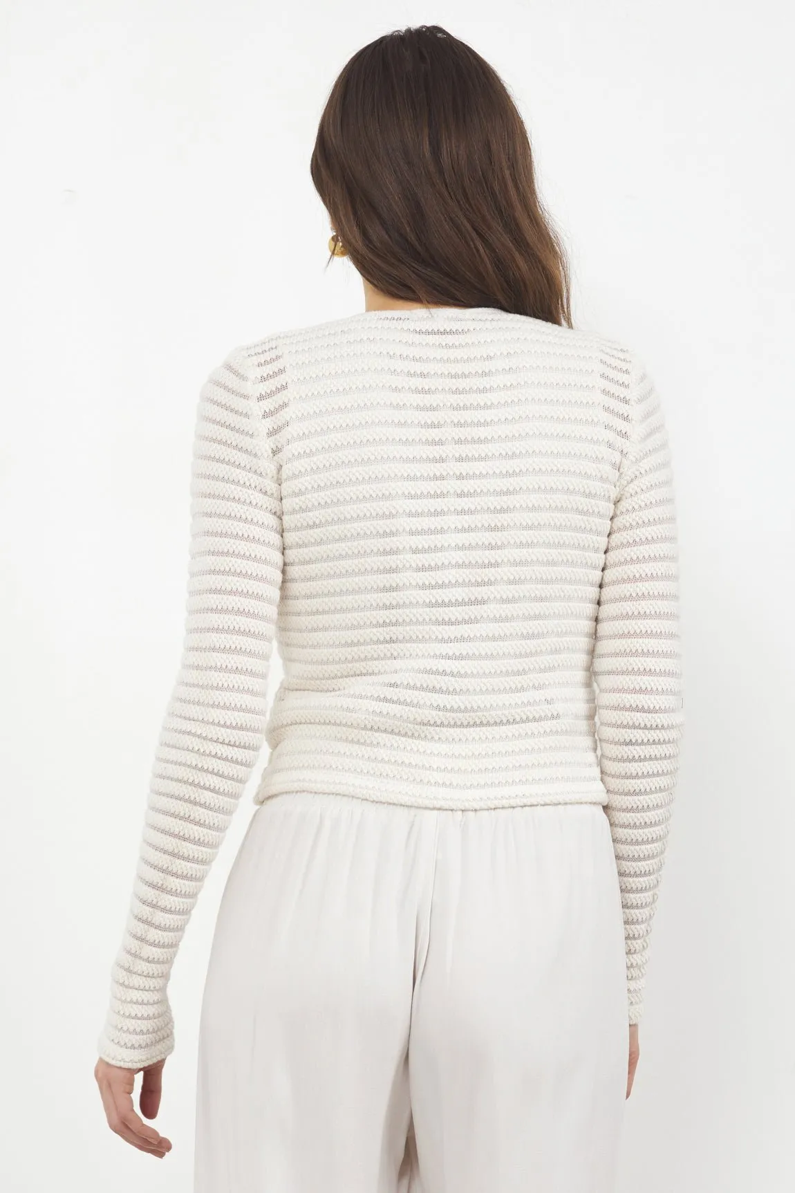 SWEET “V” STRIPE CARDI - FINAL SALE sold by LAmade product image thumbnail 5