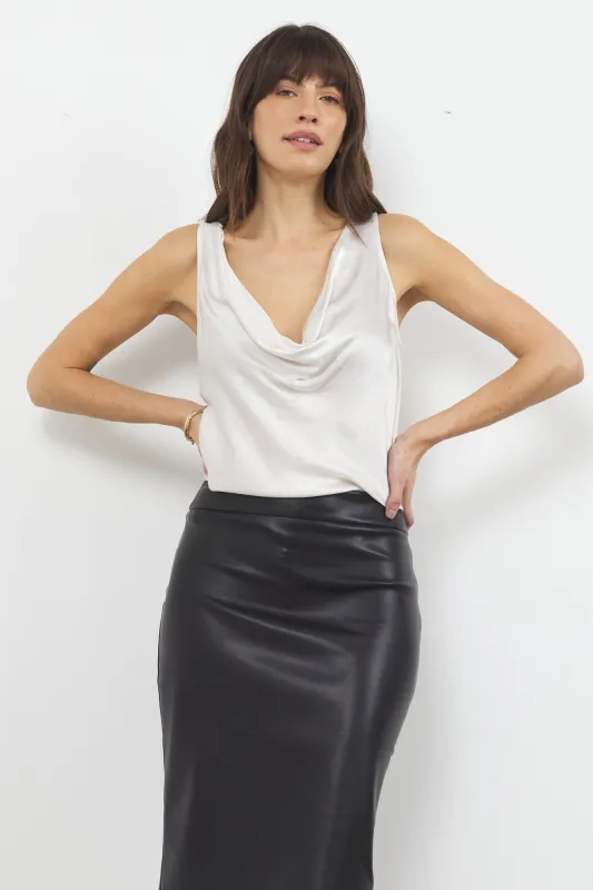 CHARLOTTE SATIN TANK sold by LAmade