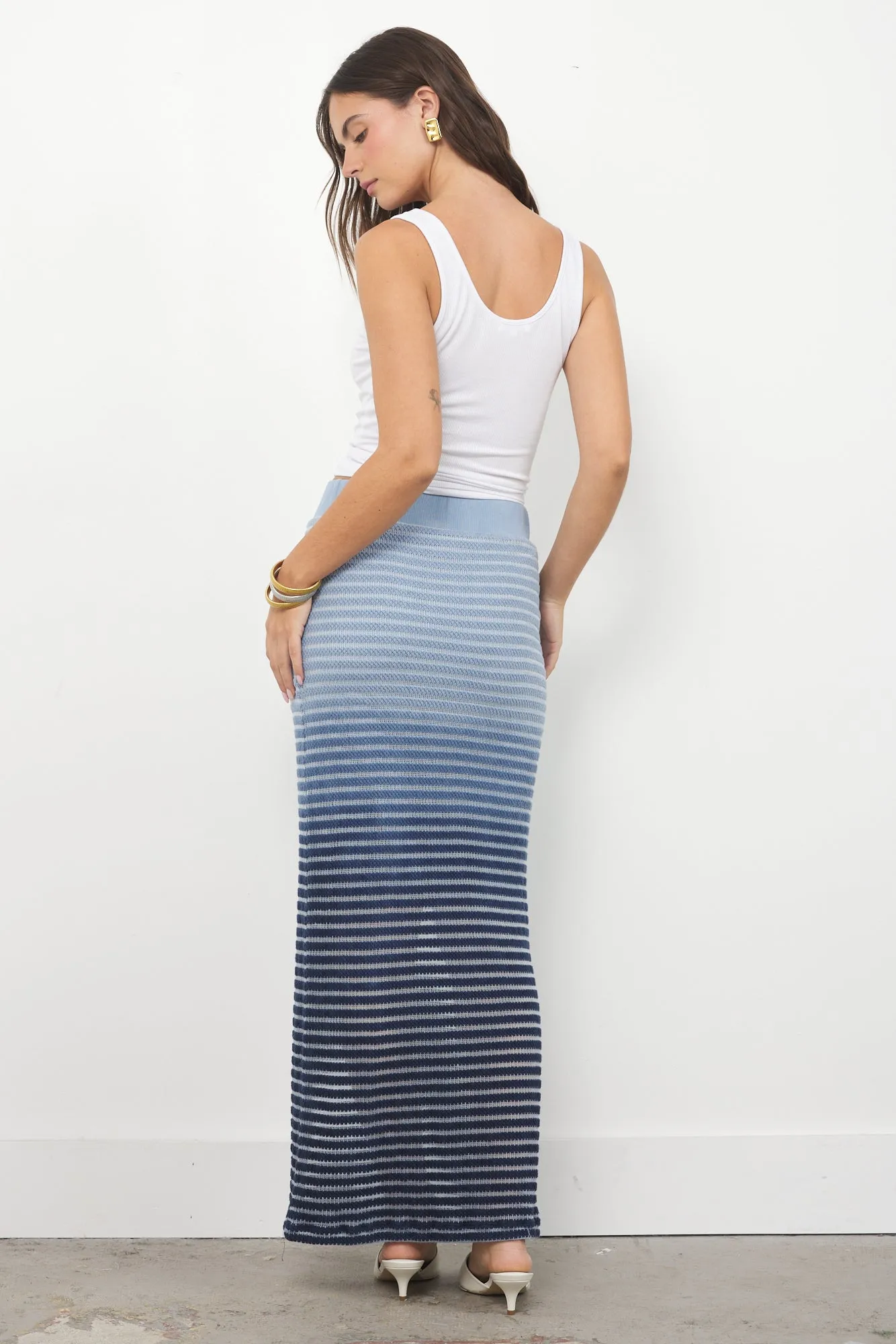LOTUS STRIPE SKIRT sold by LAmade product image thumbnail 4