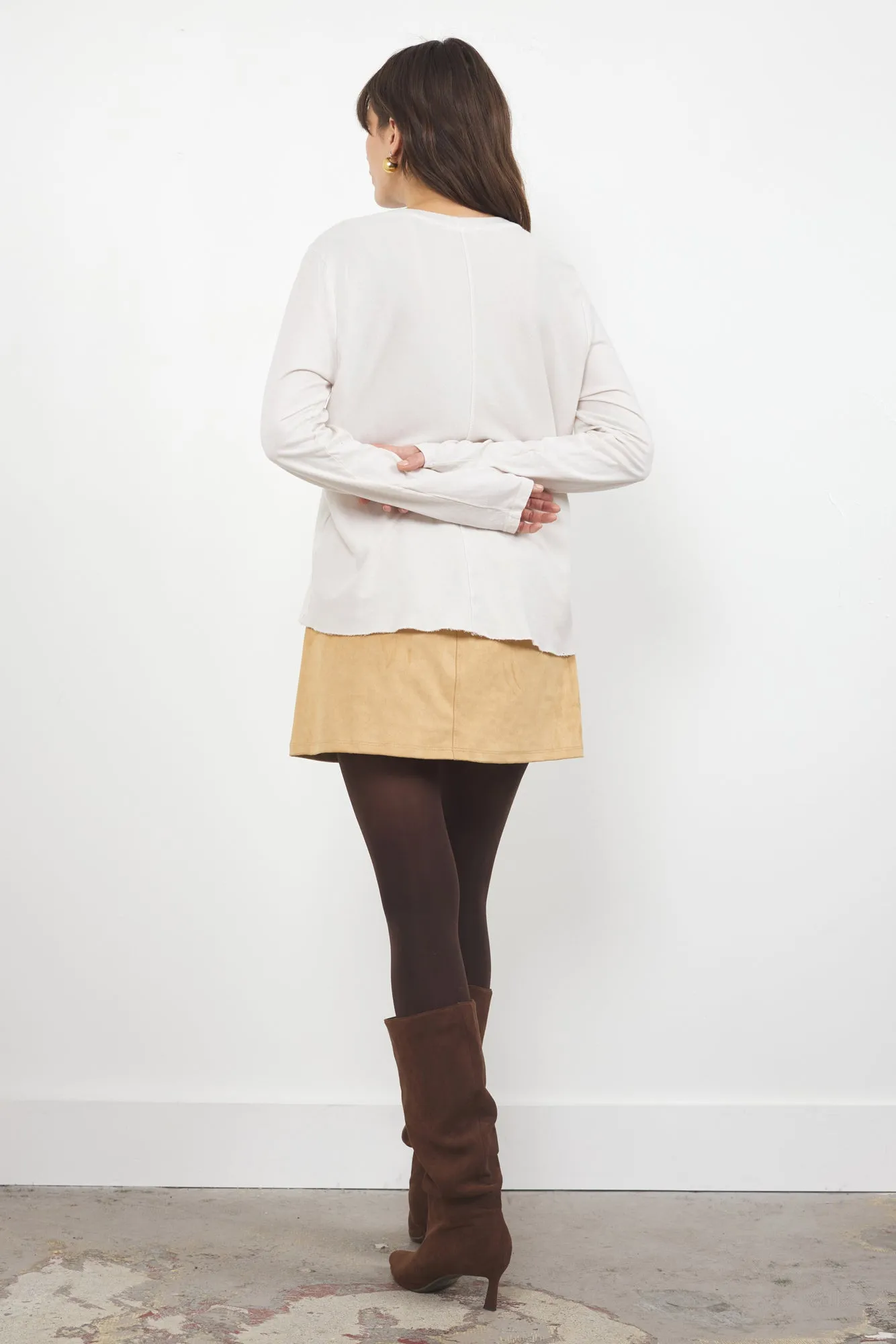 SANTA BARBARA MITERED BACK LONG SLEEVE TEE - FINAL SALE sold by LAmade product image thumbnail 2