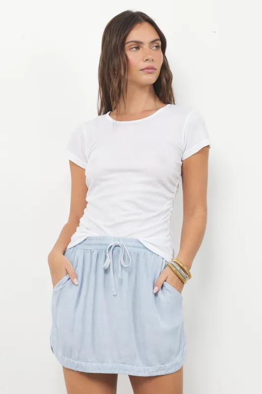 MILLIE CREW NECK WITH SHIRRING sold by LAmade