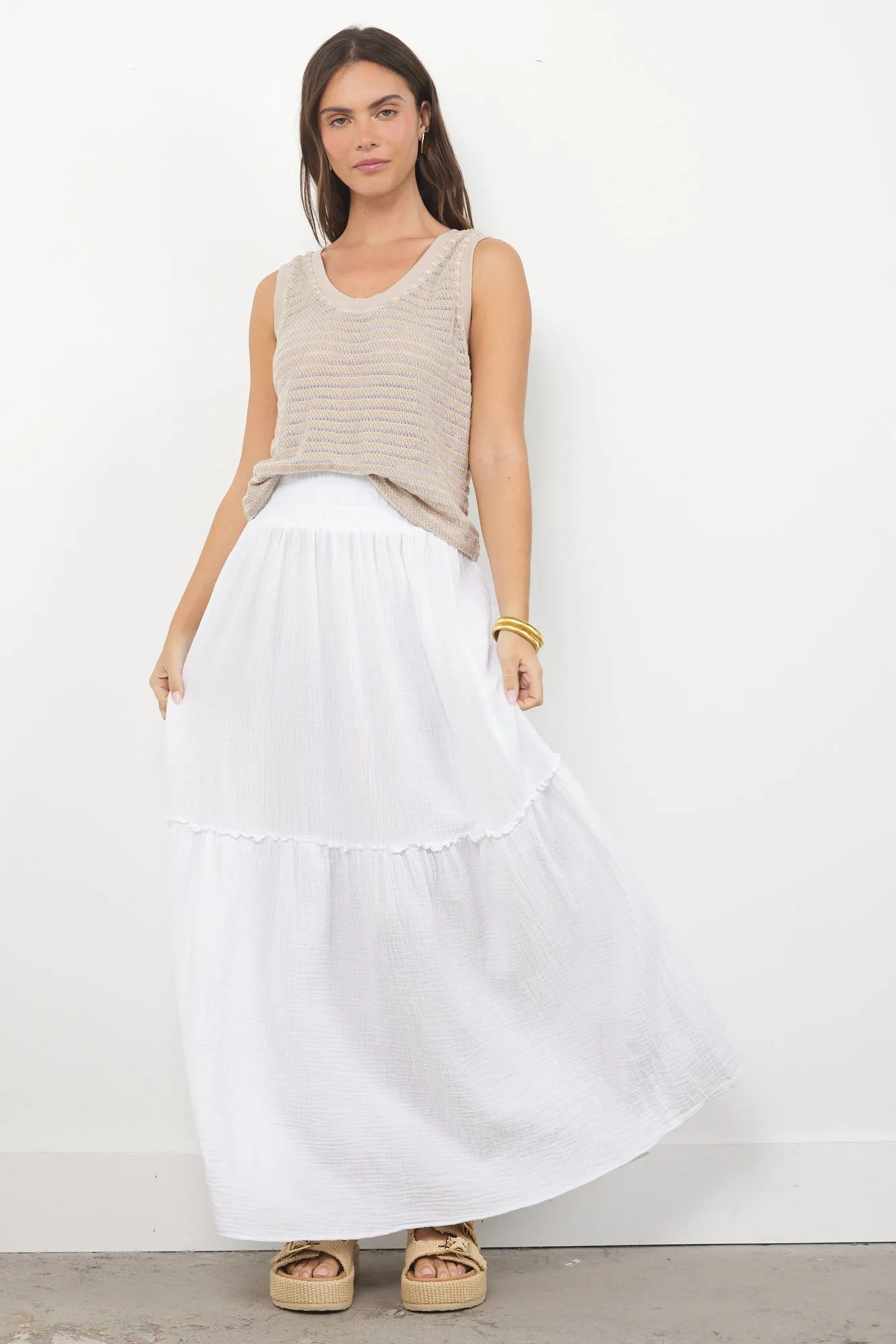 ELIZA GAUZE LAYER SKIRT sold by LAmade product image thumbnail 3