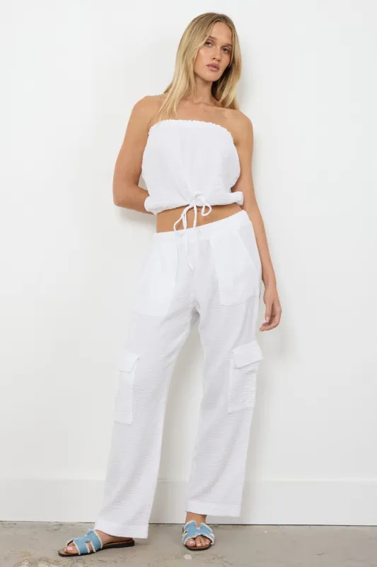 IN THE ROCKS GAUZE BLOUSSON STRAPLESS CAMI - FINAL SALE made by LAmade