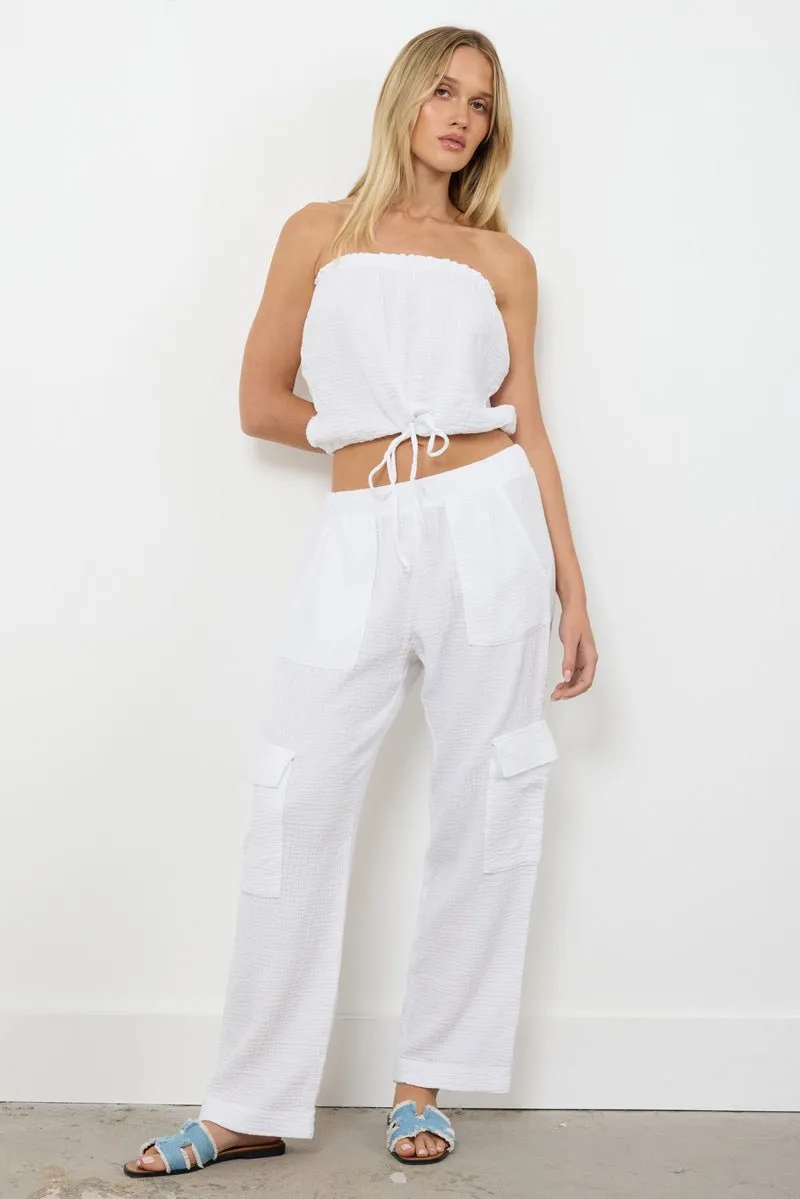 IN THE ROCKS GAUZE BLOUSSON STRAPLESS CAMI - FINAL SALE sold by LAmade