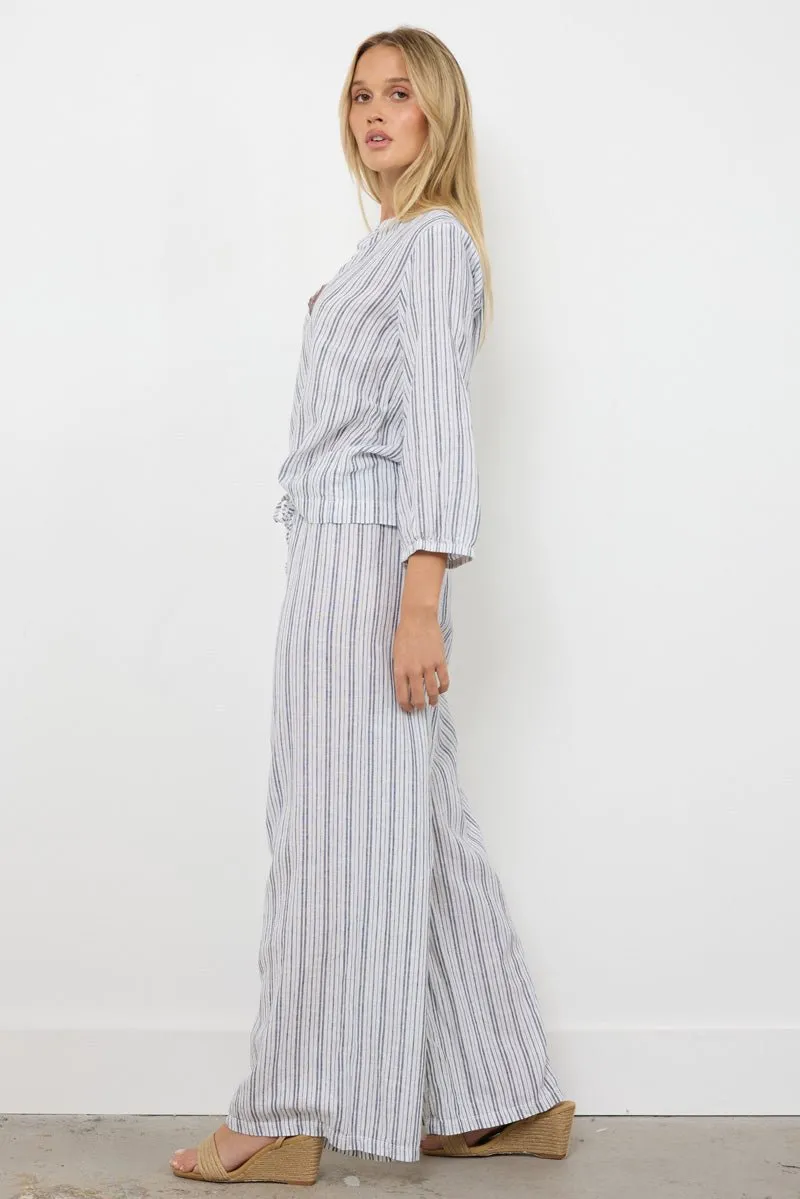 BEACHFRONT LINEN PANT W/ DRAWSTRING & POCKETS - FINAL SALE sold by LAmade product image thumbnail 2