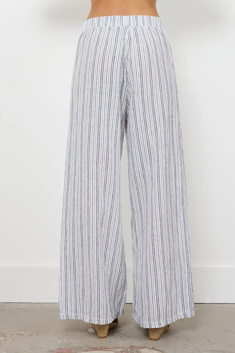 BEACHFRONT LINEN PANT W/ DRAWSTRING & POCKETS - FINAL SALE sold by LAmade product image thumbnail 5