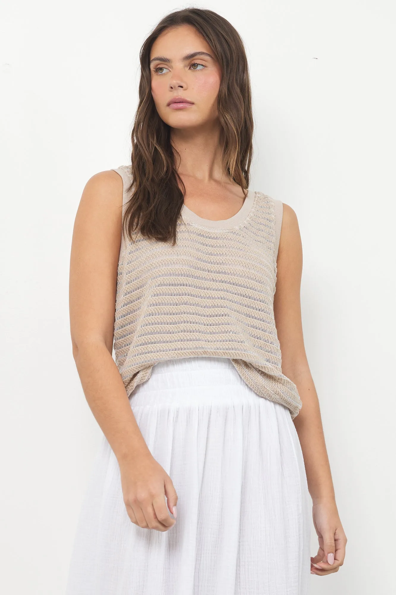 EVA STRIPE TANK sold by LAmade