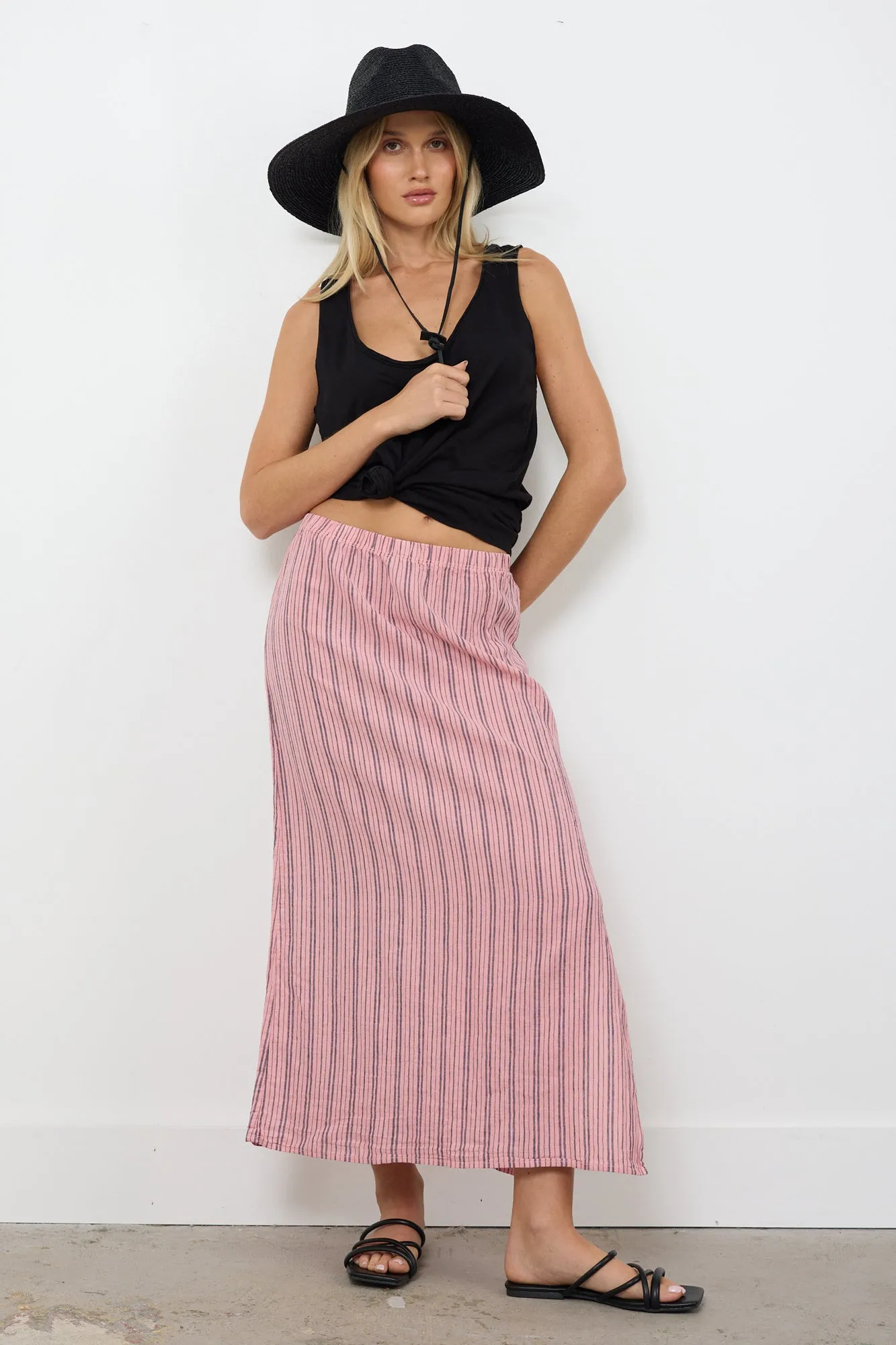 VICTORIA LINEN SKIRT - FINAL SALE sold by LAmade product image thumbnail 3