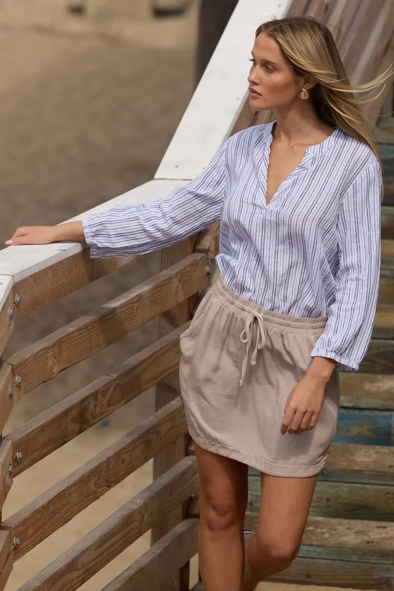 GWEN HENLEY LINEN TOP - FINAL SALE sold by LAmade