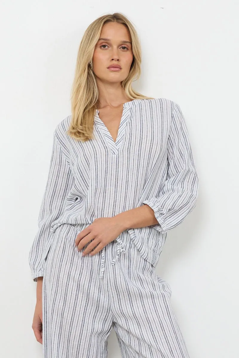 GWEN HENLEY LINEN TOP - FINAL SALE sold by LAmade product image thumbnail 2