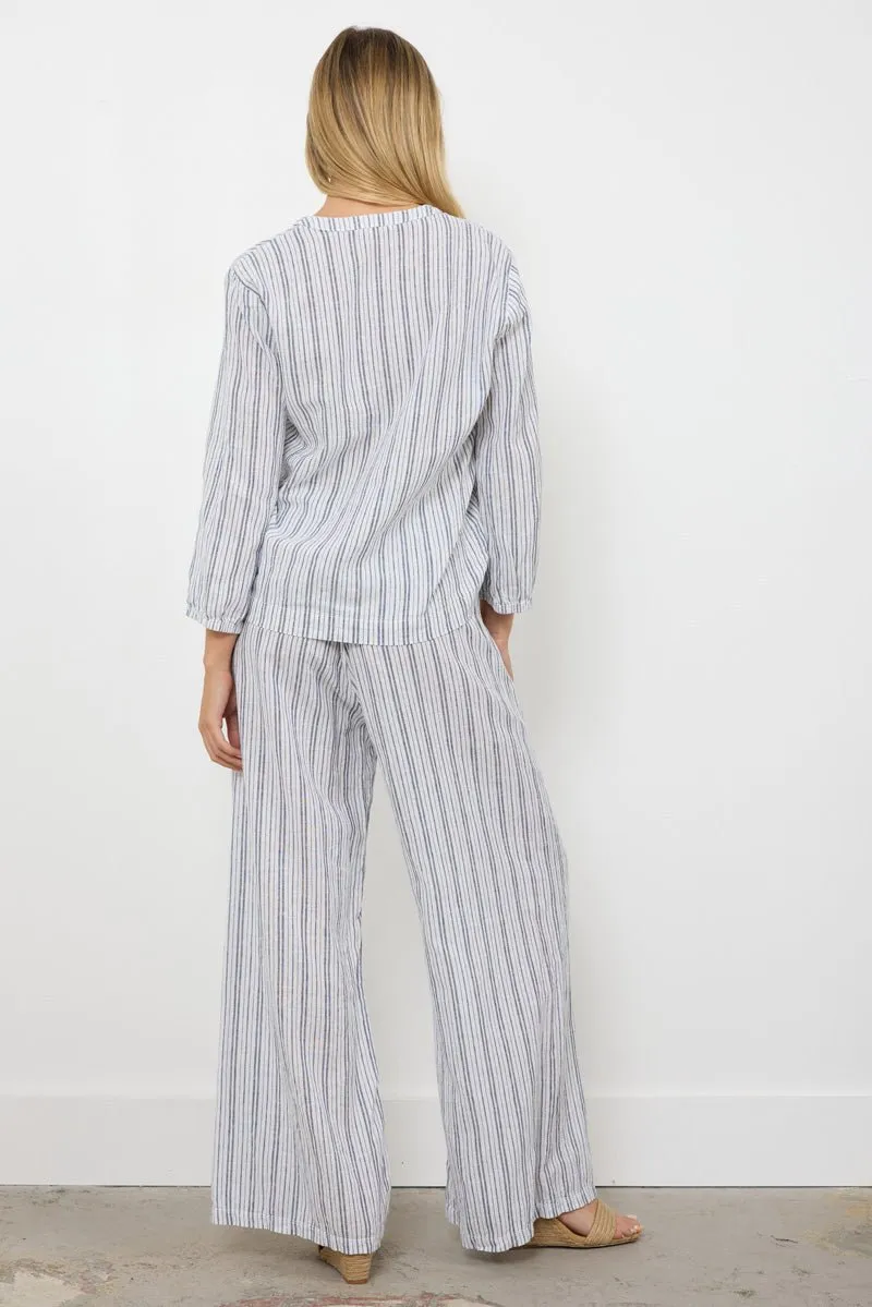 GWEN HENLEY LINEN TOP - FINAL SALE sold by LAmade product image thumbnail 4