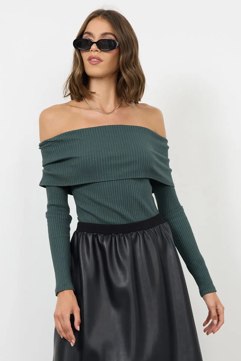 KAYLA OFF SHOULDER LONG SLEEVE TOP - FINAL SALE sold by LAmade product image thumbnail 3