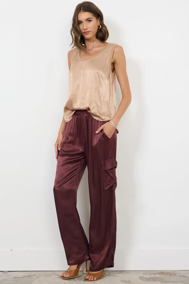 WIDE SILKY CARGO LONG PANT - FINAL SALE sold by LAmade product image thumbnail 3