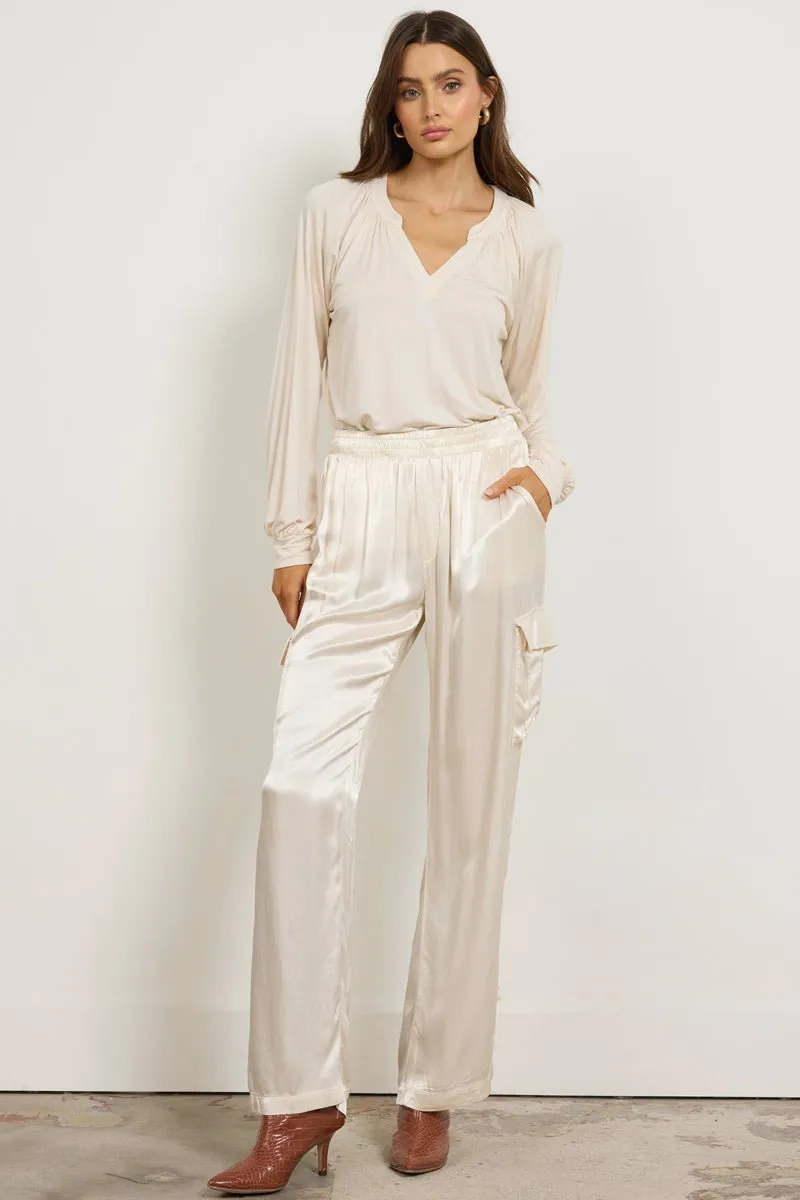 WIDE SILKY CARGO LONG PANT - FINAL SALE sold by LAmade product image thumbnail 5