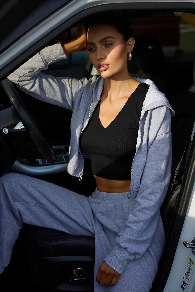 ZIP UP CROP HOODIE - FINAL SALE sold by LAmade product image thumbnail 5