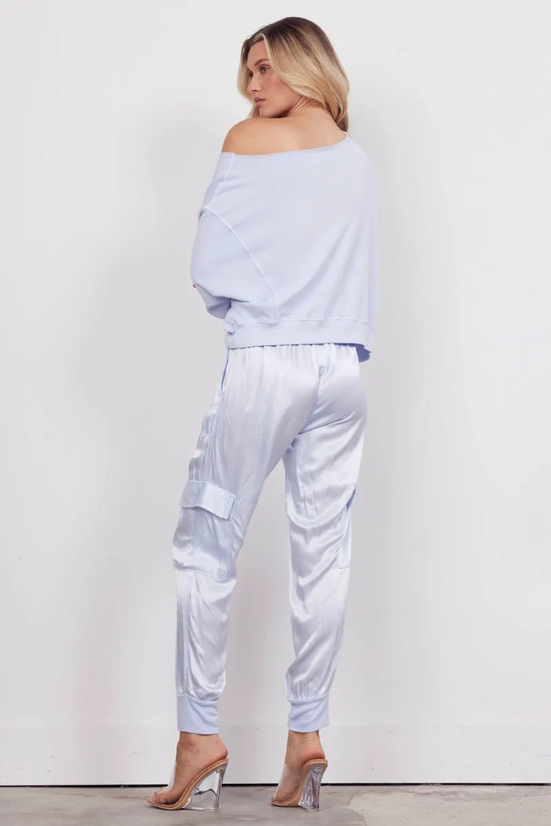 SATIN CARGO JOGGER - FINAL SALE sold by LAmade product image thumbnail 4