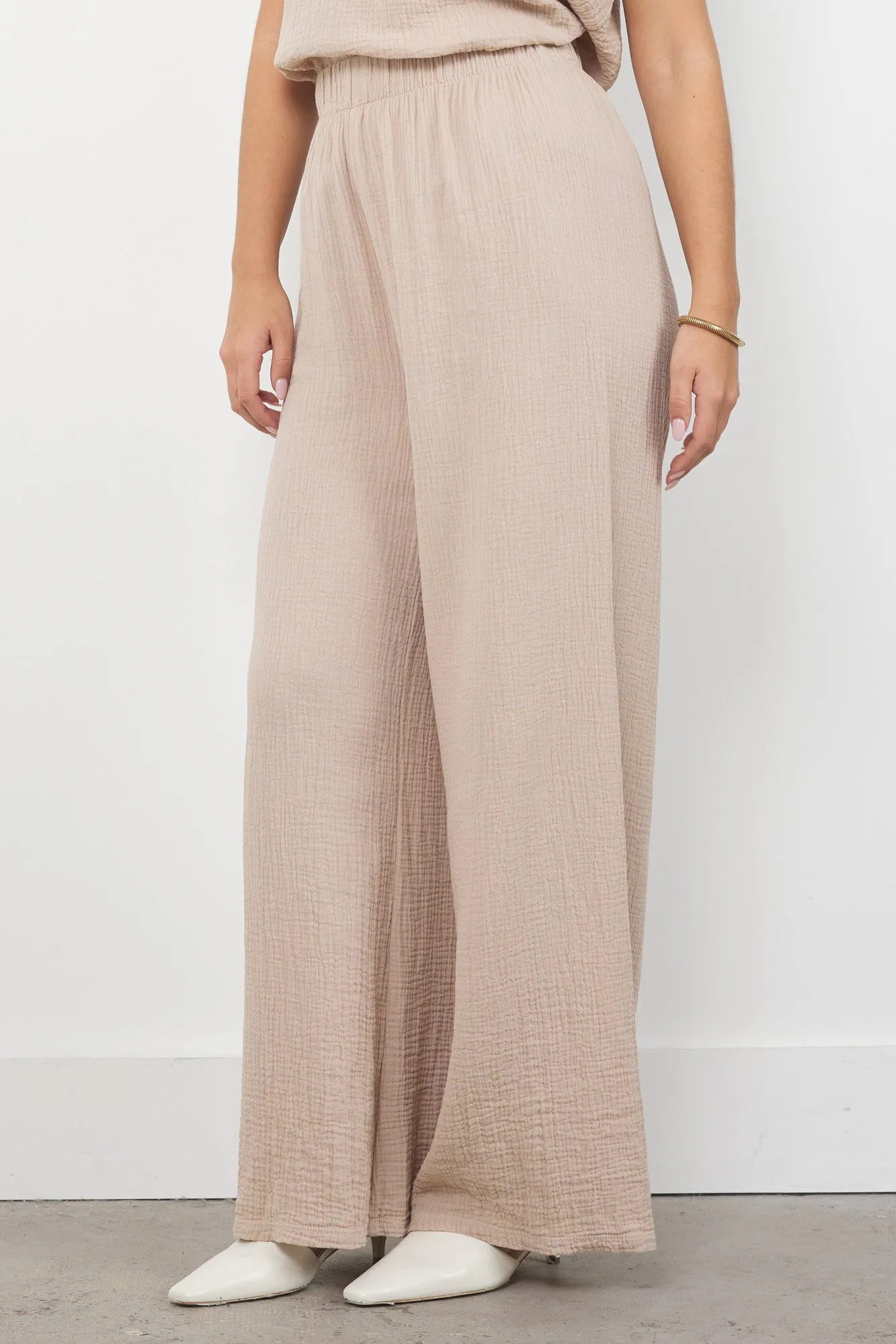CALI CHILL GAUZE WIDE LEG PANT sold by LAmade product image thumbnail 2